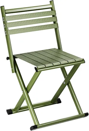 Camping Stool - Outdoor Fishing Chair | Portable Foldable Chair | Travel Stool with Metal Frame | Lightweight Camping Chair | Stackable Patio Dining Chairs for Camping, Hiking