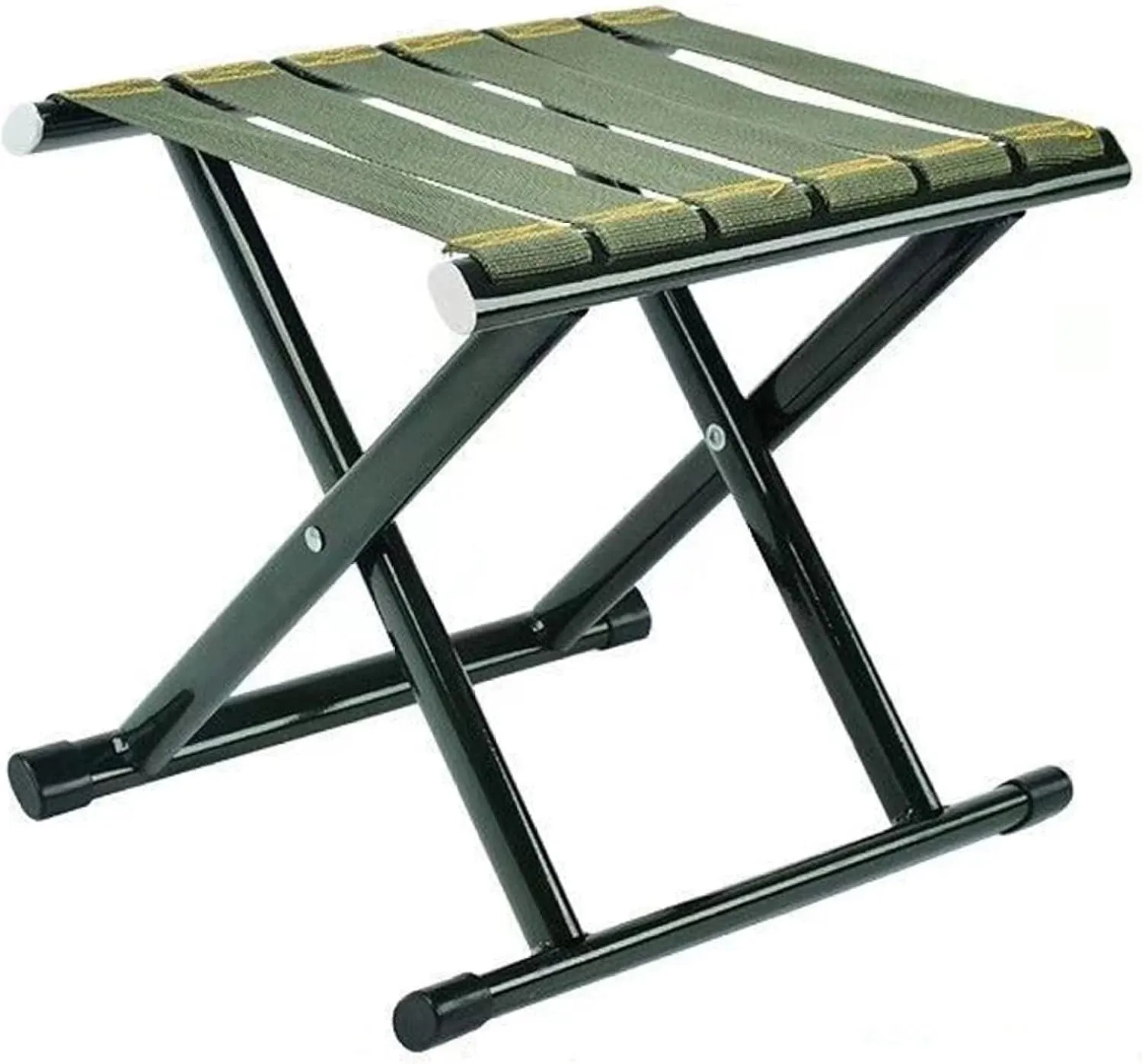 Camping Stool Portable Folding Stool 200kg Load Capacity Lightweight Steel Fold up Fishing for Camping Fishing Picnic Travel and Hiking Portable