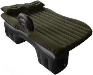 Car Air Mattress for Poer Shanhai 2022–2025, Inflatable Back Seat Sleeping Pad with Pump & 2 Pillows, Folding Portable Camping Bed for Travel& Road Trips,Black