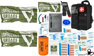 CareTac IFAK First Aid Kit with 2 Additional Emergency Israeli Bandages