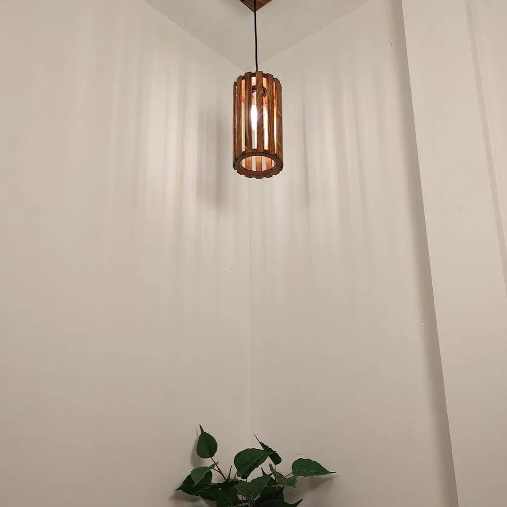 Casa Brown Wooden Single Hanging Lamp