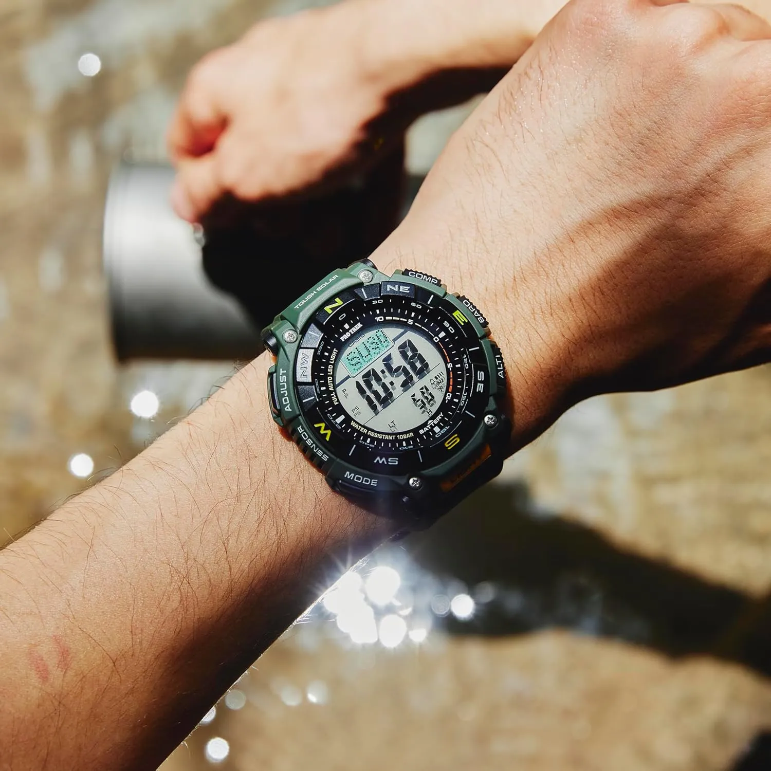 Casio PRG-340 Pro Trek Climber Line Wristwatch, Solar, Biomass Plastic