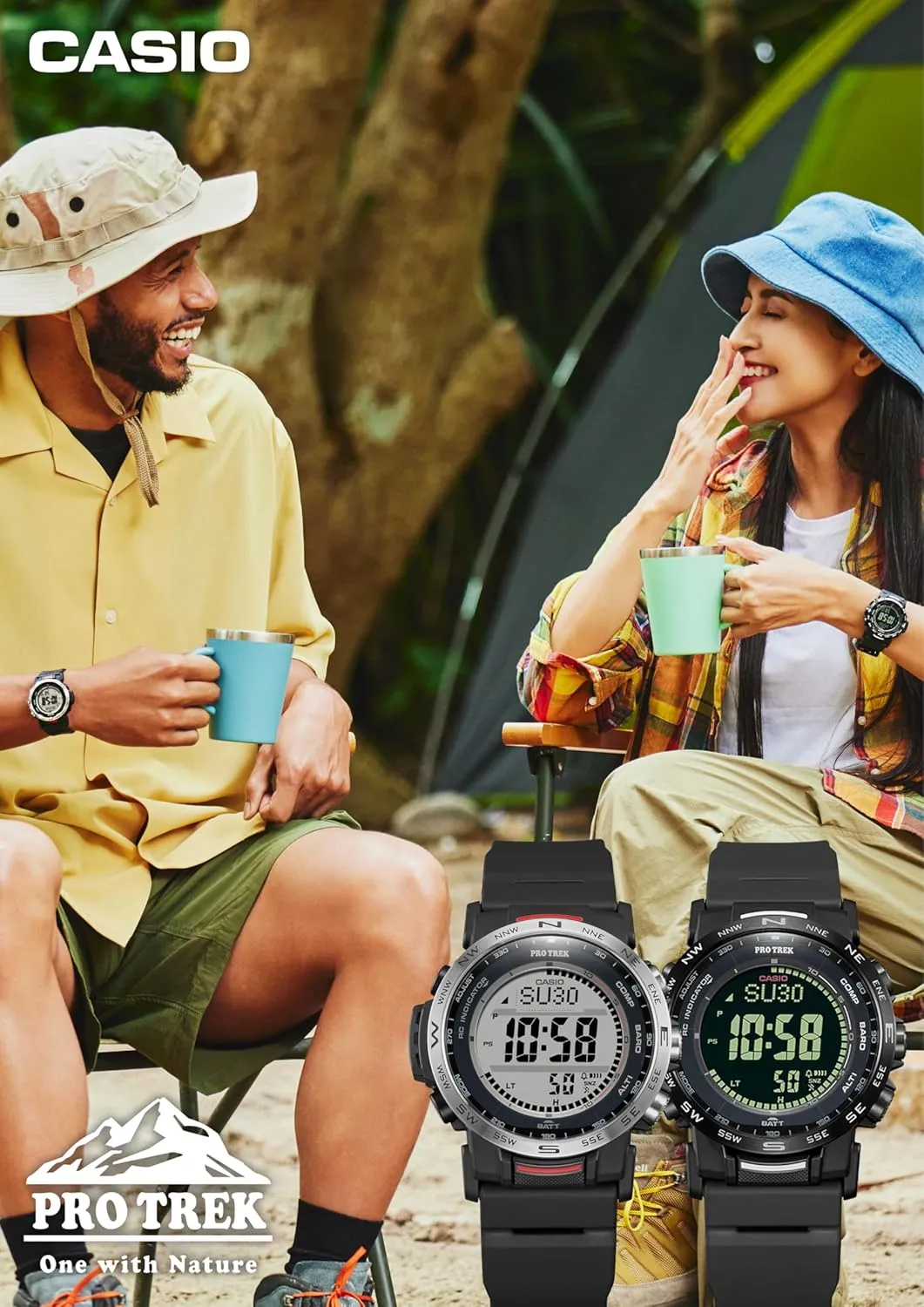 Casio Pro Trek Climber Line Wristwatch, Radio Solar, Biomass Plastic