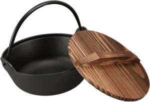 Cast Iron Saucepan Camping Cookware Kit Outdoor Cooking Pot Iron Soup Pot with Handle Ideal for Camping Home Use