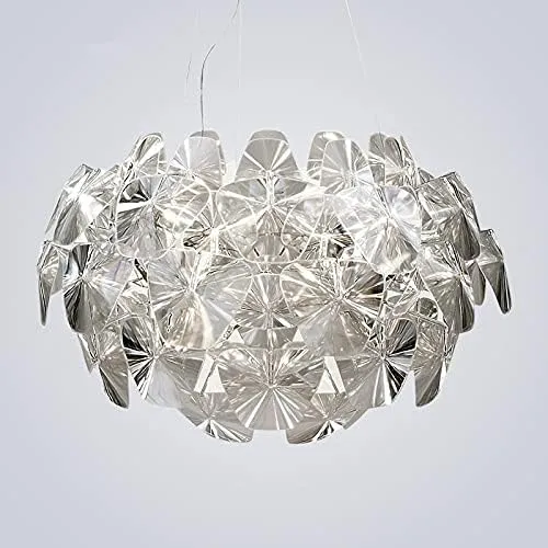 Ceiling Pendant Light, Modern Luceplan Hope Pendant Light LED Light Lamp Compatible with Kitchen Living Room Hanging lamp Light Fixtures Pendant Lamps (Size : Dia700mm Clear)