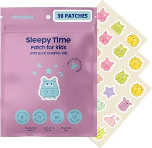 Children's Sleep Patches with Lavender, Clary Sage, Orange and Geranium Essential Oils | Sleepy Stickers for Kids | Melatonin Free Toddler Sleep Aid | 36 Patches