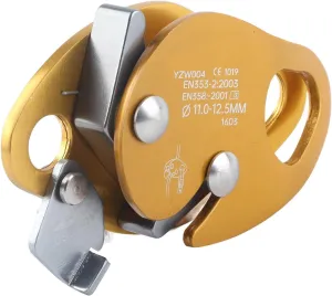 Climbing Descender Strong AUTO Lock Gear for Rescue HIGH Altitude Aluminum Magnesium Alloy