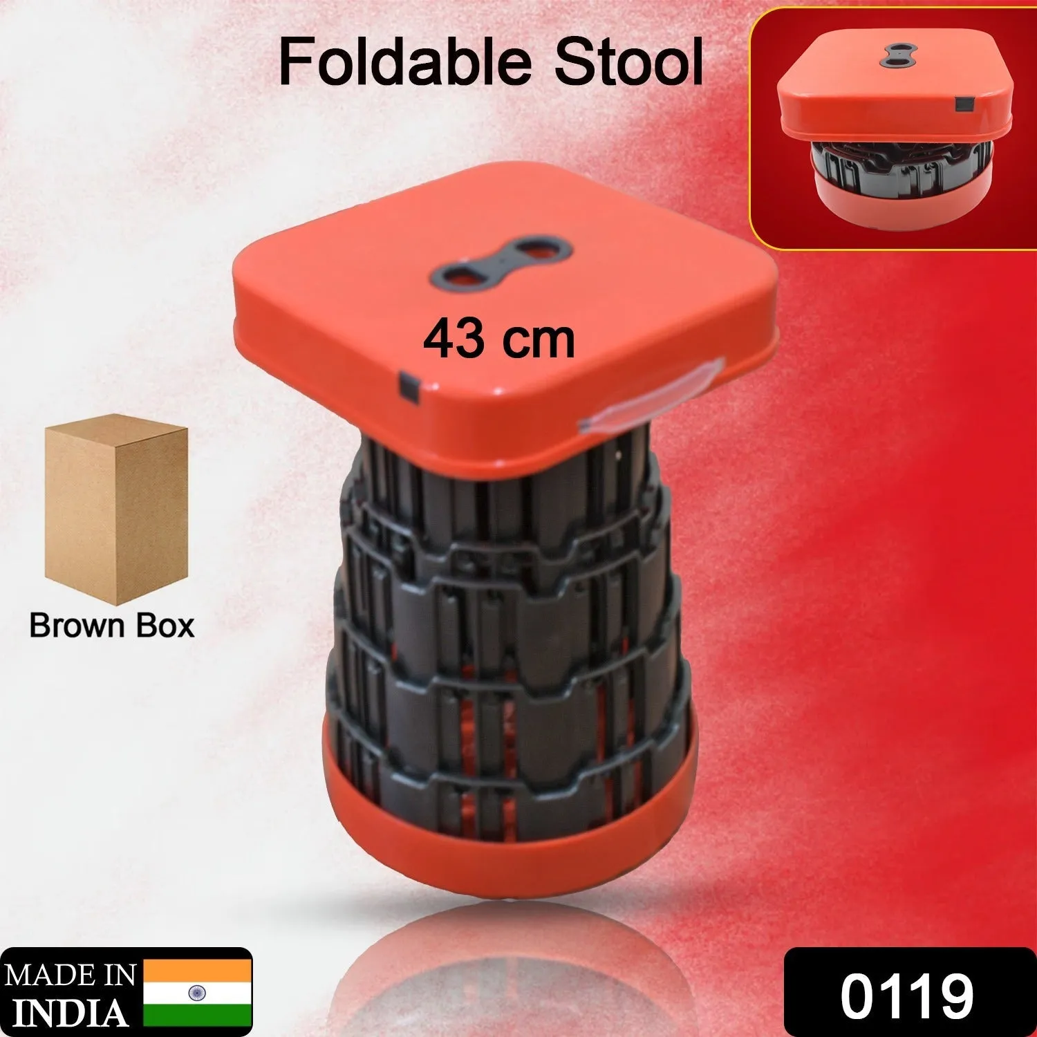 Cm) Portable Portable Buy-one-get-one-free Indoor Stool, (43 Stools All-in-one collection Use Telescopic Fishing, for Folding Garden and Lightweight Retractable Folding Travel, Outdoor Camping,