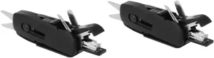 COHEALI 2pcs Folding Pocket Size Multifunctional Tool 10-in-1 Office Scissor Stapler Screwdriver Pencil Sharpener for Daily Use