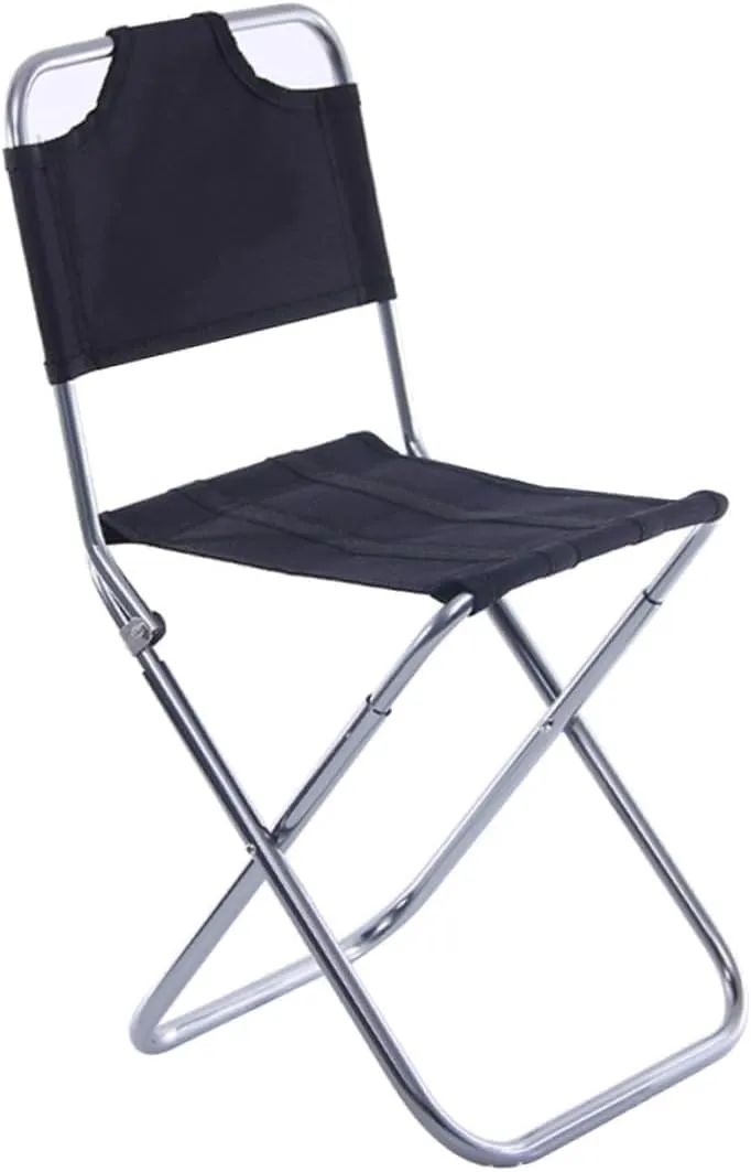 Collapsible Camping Chair Aluminum Folding Stool Padded Beach Seat Lightweight for Travel Rocker Chair