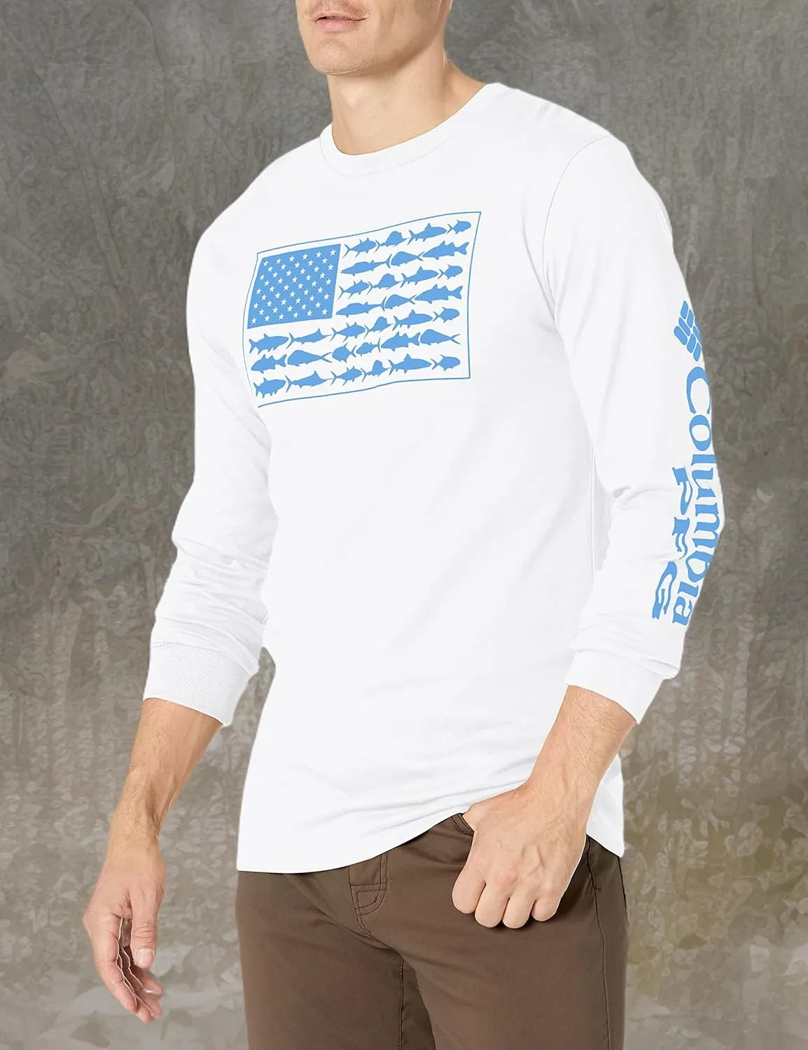 Columbia Men's Long Sleeve Tee Shirt Outdoors Fishing Camping Hiking
