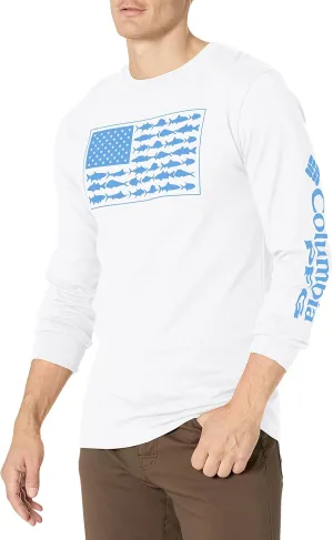 Columbia Men's Long Sleeve Tee Shirt Outdoors Fishing Camping Hiking