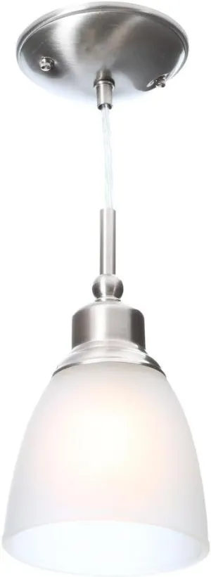 Commercial Electric 1-Light Brushed Nickel Mini-Pendant (3-Pack )