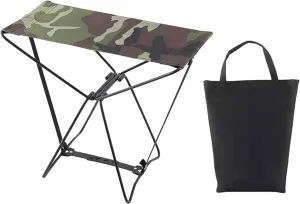 Compact Camp Stool for Outdoor Use, Ideal for Picnics and Beaches, 39cmx21cmx34cm
