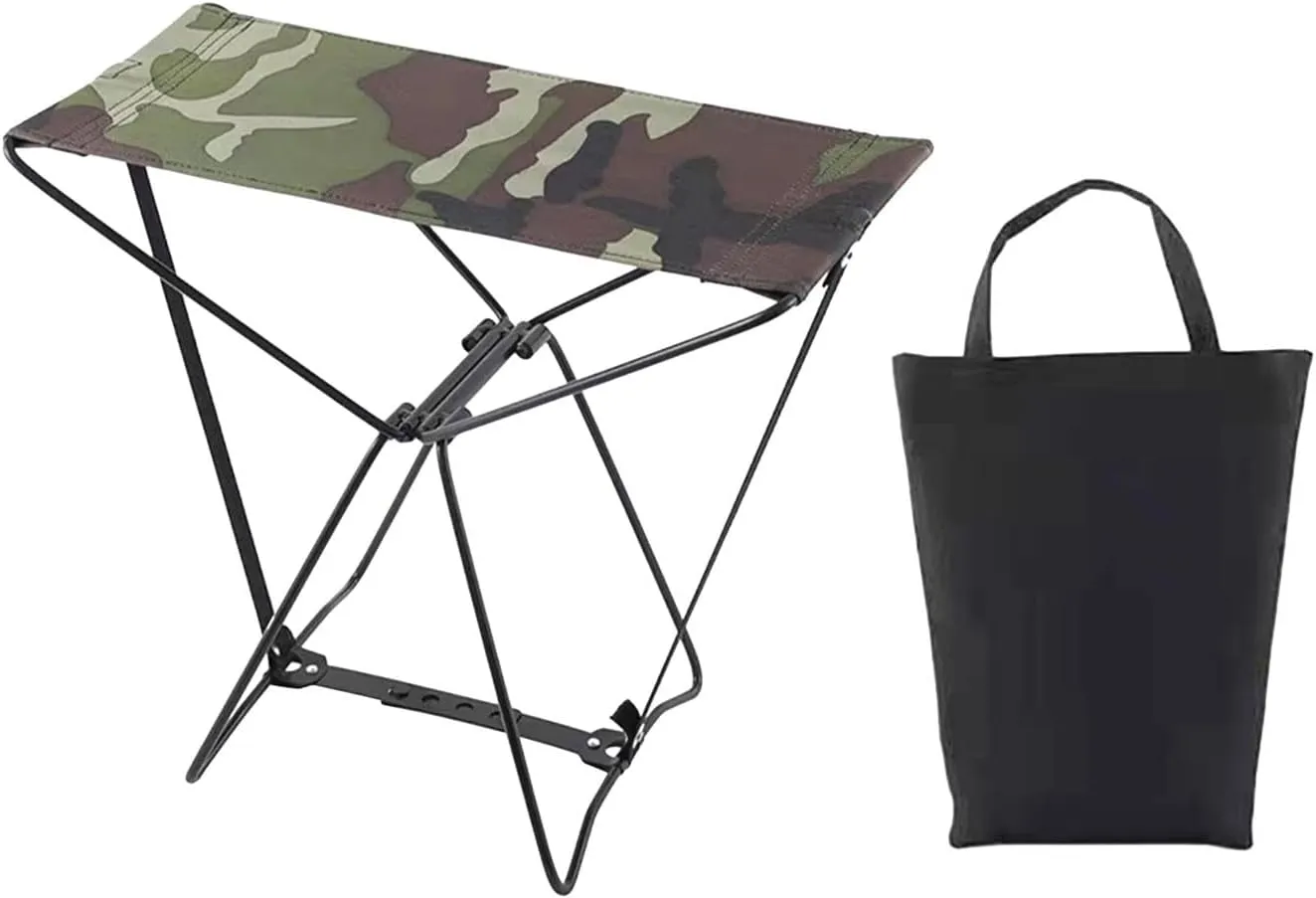 Compact Camp Stool for Outdoor Use, Ideal for Picnics and Beaches, 39cmx21cmx34cm