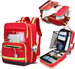 Compact Empty First Aid Kit Lightweight Trauma Kit Reflective Design Emergency Medical Kits for Home,Car, Travel, Hiking, Camping