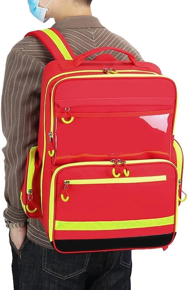 Compact Empty First Aid Kit Lightweight Trauma Kit Reflective Design Emergency Medical Kits for Home,Car, Travel, Hiking, Camping