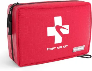 Compact First Aid Kit 300 PCS – Small Waterproof Emergency Medical Kit for Home, Car, Travel, Camping, Hiking, Truck, Office, Sports & Outdoor – Lightweight First Aid Bag