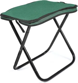 Compact Folding Stool for Outside Sturdy Aluminum Alloy Camping Footstool Comfortable Se
