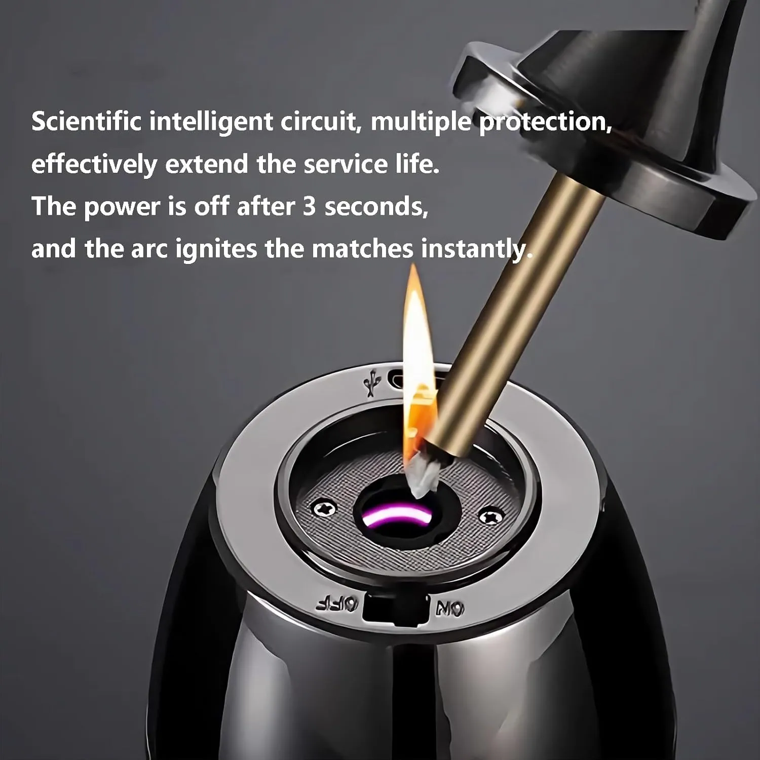 Compact Permanent Match Vintage Trench Cigar Matches Table Lighter Emergency Matchstick Fire Starter Kerosene Refillable Lighters Chargeable Electronic Lighter(Brown)