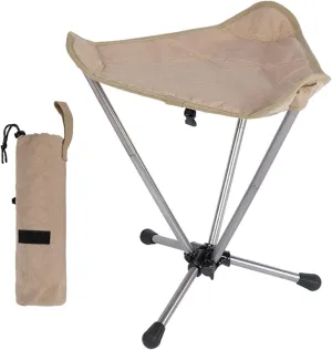 Compact Portable Stool for Camping and Fishing, Khaki