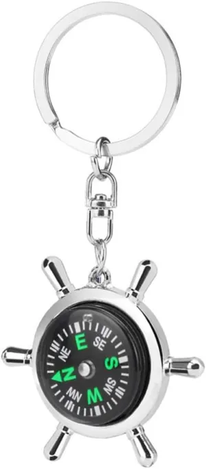 Compass Survival Hiking Geometry Compass Keychain Camping Compass for Kids and Gift