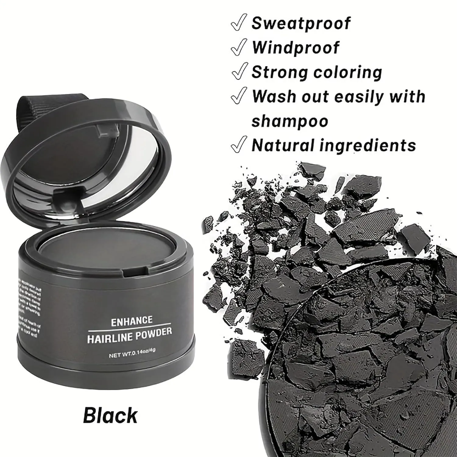Constituent Hair Powder, 12 Medium Blonde, Instantly Enhance Hairline Powder, Long-Lasting Coverage, No Grossy, Smooth Application, Travel Design, Easy to Use, 1 Fl Oz