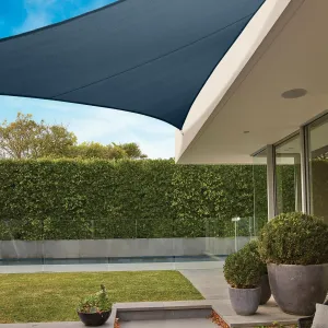 Coolaroo 16'5" Premium Shade Sail Kit, Triangle - Slate