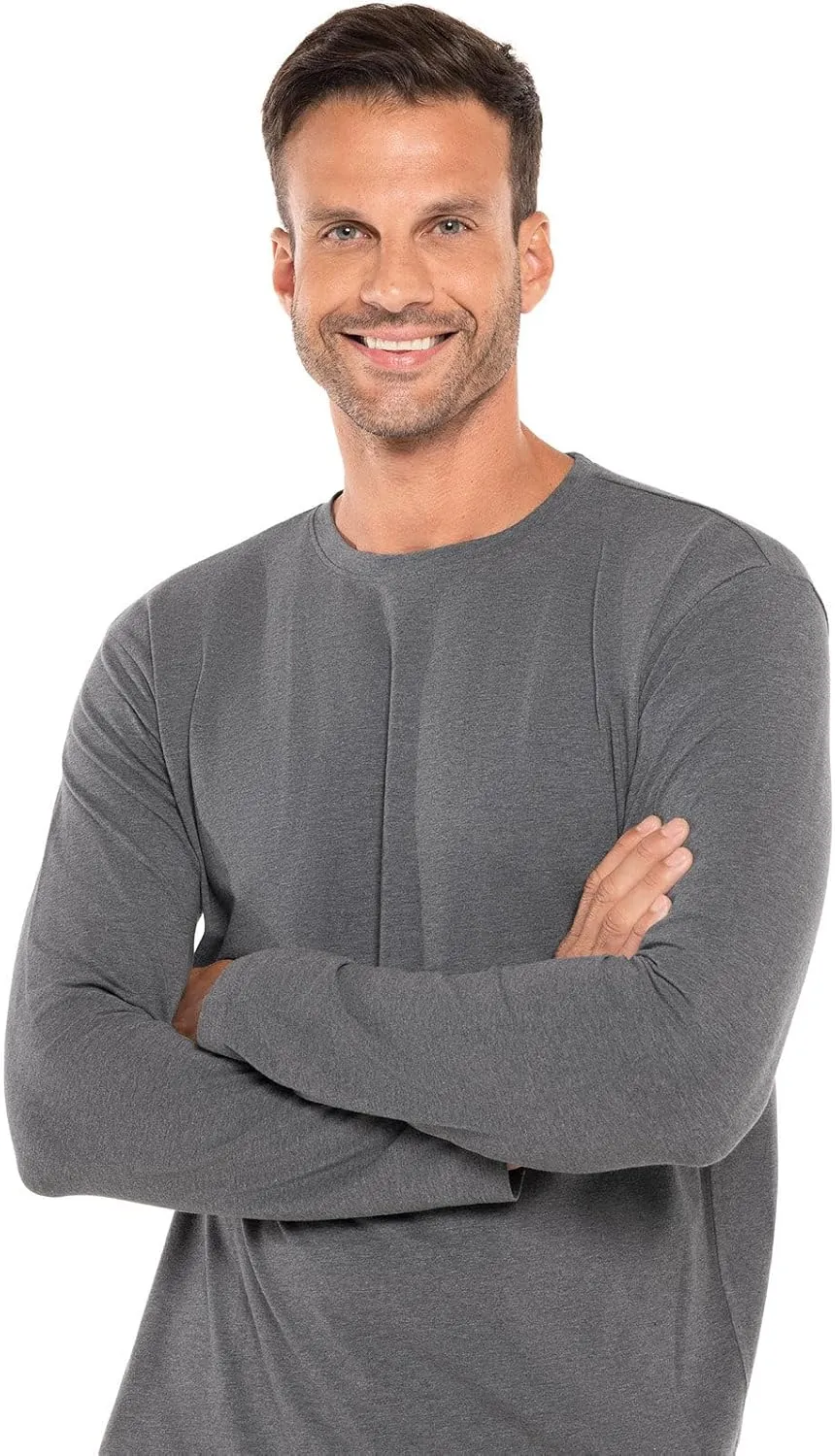 Coolibar UPF 50  Men's Morada Everyday Long Sleeve T-Shirt - Sun Protective