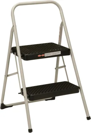 Cosco 11135CLG1E 2-Step Household Folding Step Stool, Gray