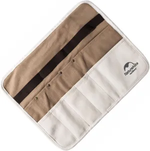 Cotton Utensil Storage Bag Lightweight Picnic Tableware Carrier Camping Gear Bag Shiny Cutlery Case