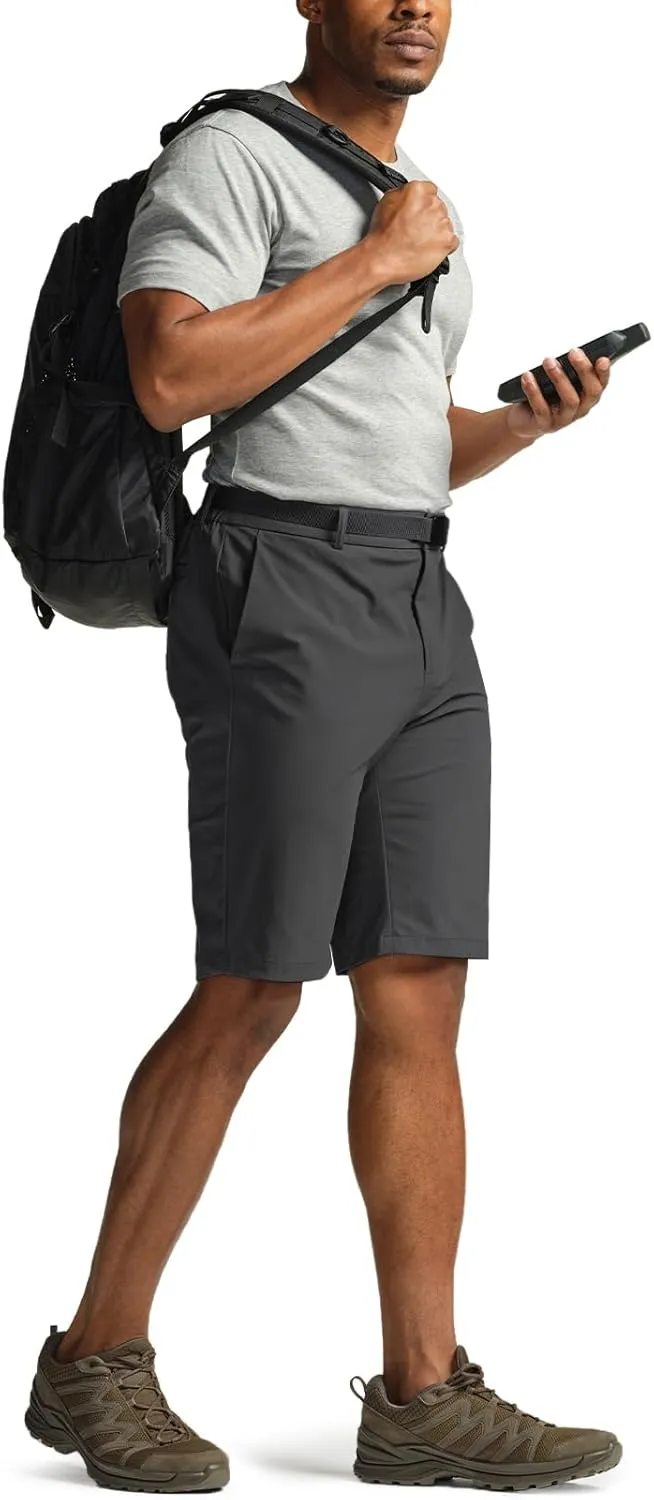 CQR Men's Quick Dry Stretch Hiking Cargo Shorts, Lightweight Water Resistant Tactical Casual, Golf & Outdoor with Pockets