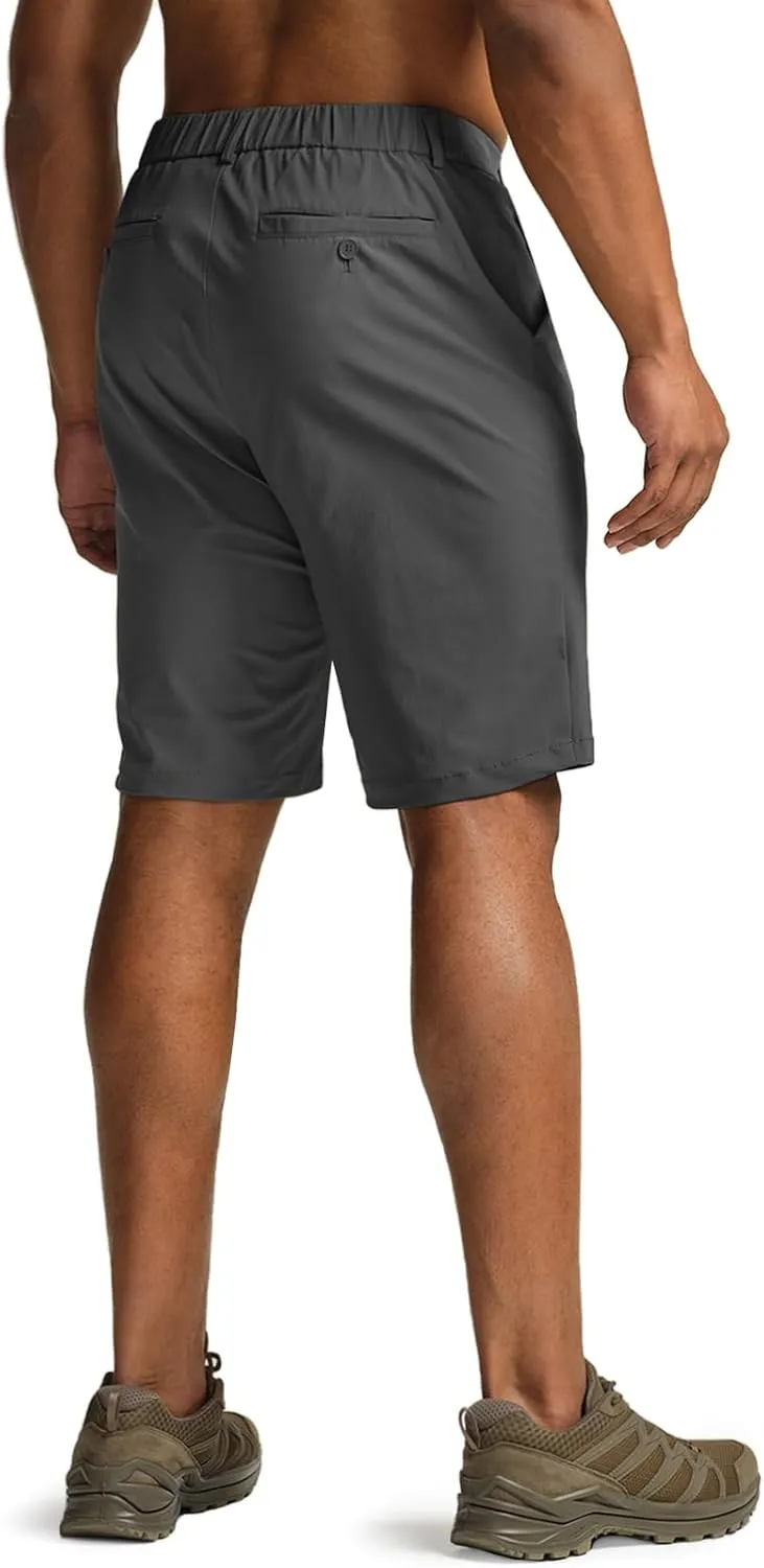 CQR Men's Quick Dry Stretch Hiking Cargo Shorts, Lightweight Water Resistant Tactical Casual, Golf & Outdoor with Pockets