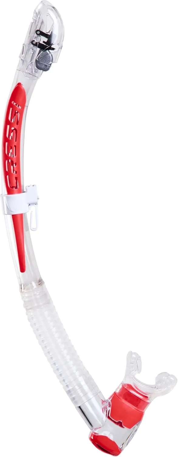 Cressi Adult Dry Snorkel for Scuba Diving, Snorkeling with Dry Guard and Purge Valve - Itaca Ultra Dry made in Italy