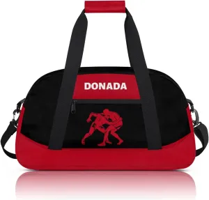 Custom Mini Gym Duffel Bag for Women Men Personalized Wrestling Print Waterproof Carry On Weekender Bag