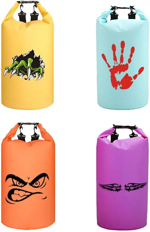 Custom Waterproof Dry Bags - Personalized 5L/10L/20L/30L Floating Lightweight Bags for Kayaking/Fishing/Camping, Customizable with Club Logo (Multiple Colors) (Checkered red)