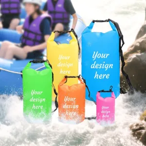 Custom Waterproof Dry Bags - Personalized 5L/10L/20L/30L Floating Lightweight Bags for Kayaking/Fishing/Camping, Customizable with Club Logo (Multiple Colors) (Checkered red)