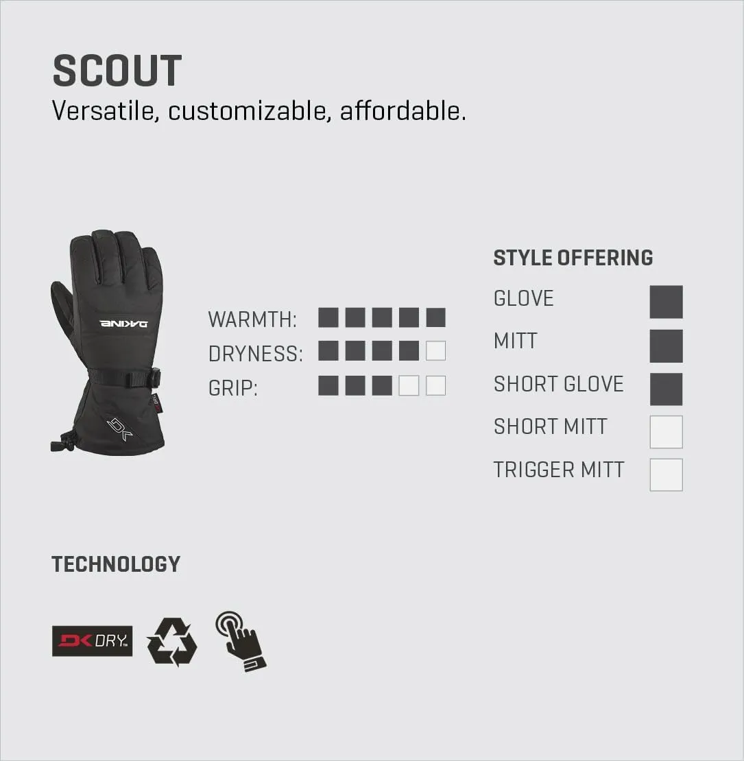Dakine Men's Scout Snowboard & Ski Mitts