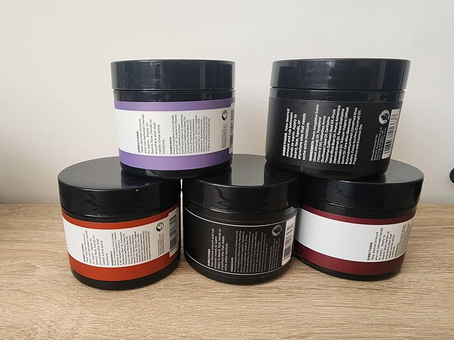 Detroit Grooming Co. Beard Butter Variety Pack | 5 Signature Scents | Softens, Thickens & Hydrates with Safflower Oil & Shea Butter | Premium Beard Care & Styling | 2oz