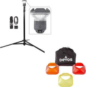 Devos Outdoor LightRanger 1200 Lumen Rechargeable Telescoping LED Lantern Bundle with 1200 Filter Kit
