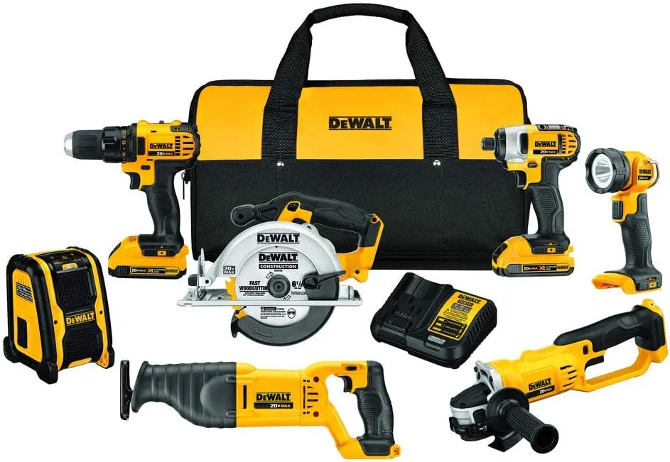 DEWALT 20V MAX Combo Kit, Compact 7-Tool (DCK720D2)