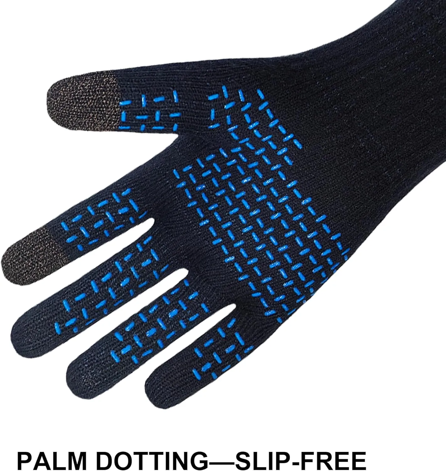 DexShell Waterproof Knit Gloves for Men & Women, Merino Wool Inners Touchscreen Wet-Grip for Cycling Hiking Running