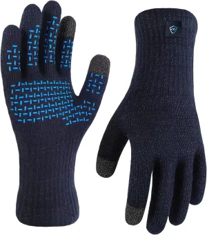 DexShell Waterproof Knit Gloves for Men & Women, Merino Wool Inners Touchscreen Wet-Grip for Cycling Hiking Running