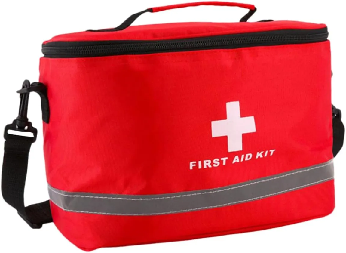 Didiseaon Emergency First Aid Kit Bag Cylinder Shape Portable Medical Supplies for Travel Random Color