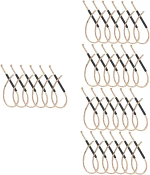 DOITOOL 30 Sets Camping Ropes Portable Fat Rope Fire Starter for Fire Ignition