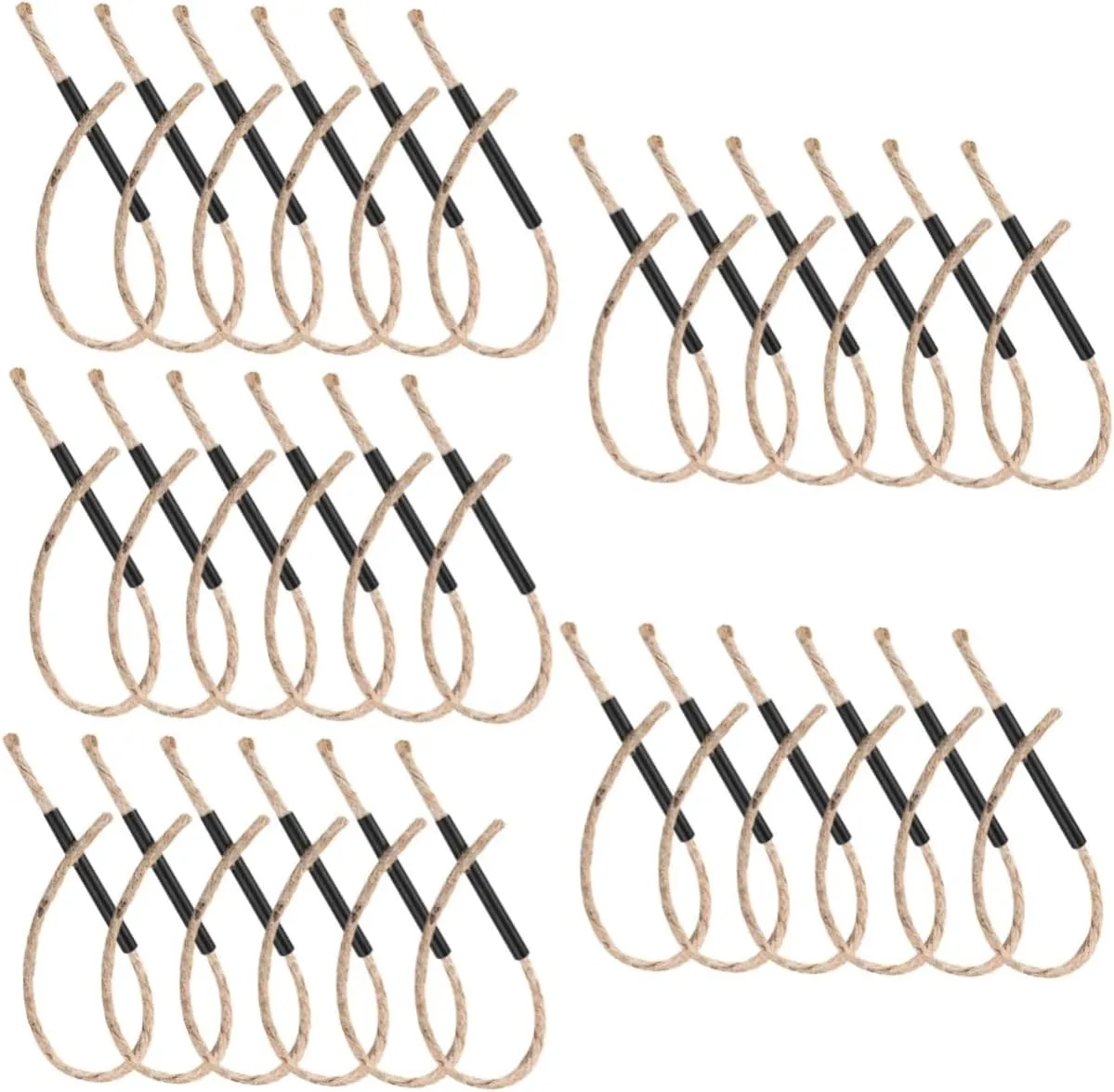 DOITOOL 30 Sets Fire Starting Rope Camping Fire Starter Jungle Hiking Outdoor Weatherproof Ropes