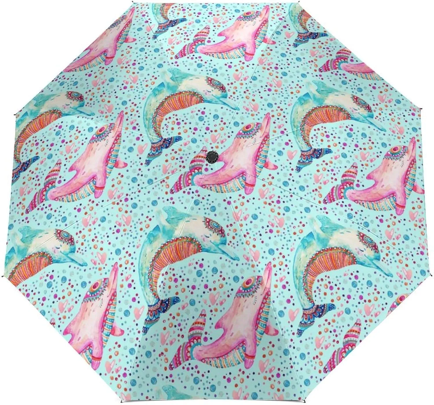 Donnapink Auto Large Inverted Rain Umbrella, Automatic Open/Close Reverse Car Umbrella Sun Protect UV Winds Rain Compact Parasol