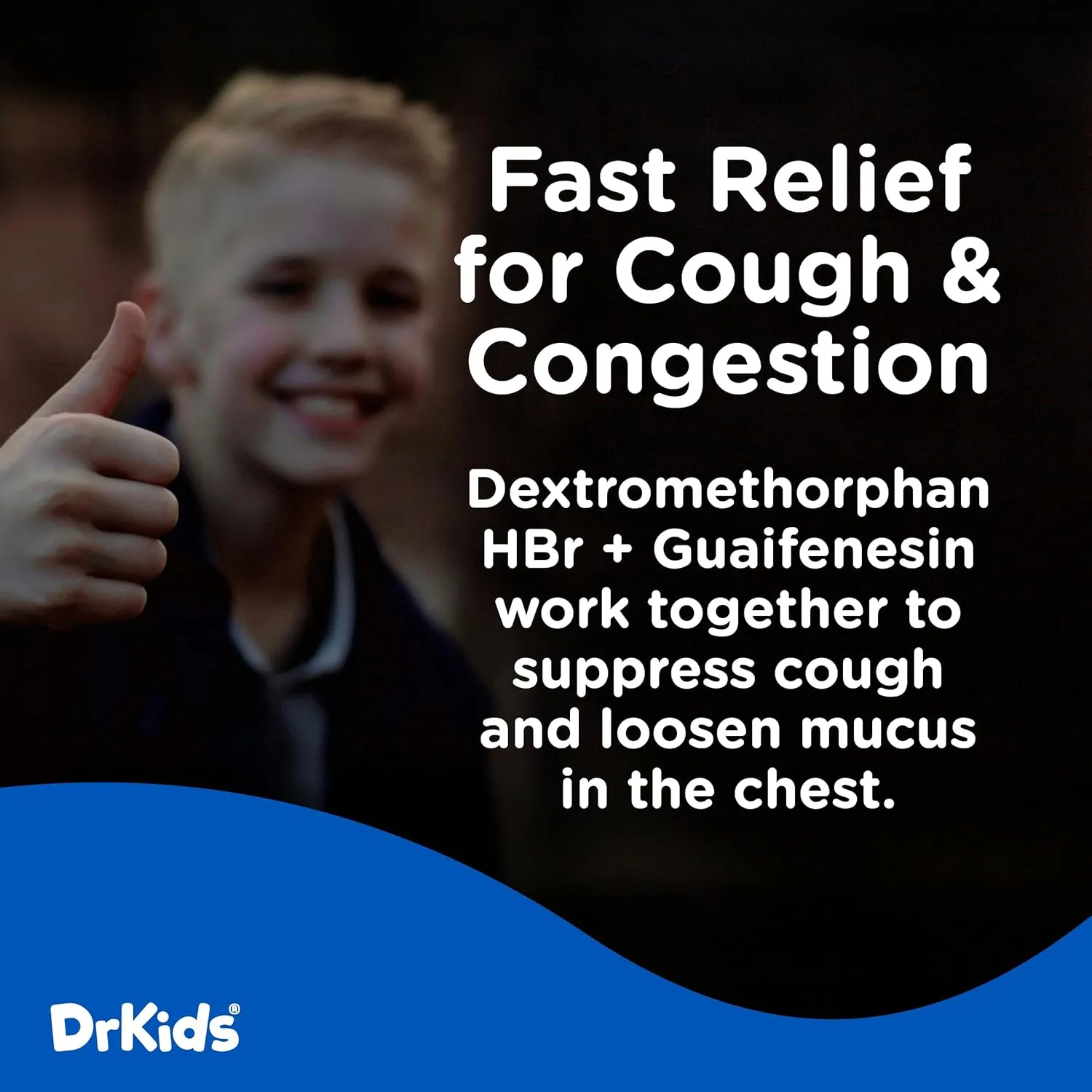 DrKids Children's Cough & Chest Congestion - Non-Drowsy Decongestant for Kids, Cough and Mucus Relief, Pre-Measured Single-Use Vials, Kids Cough Medicine, Mixed Berry Flavor, 20 Count (Pack of 1)