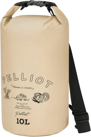 Dry Bag Waterproof 10L Roll Top Lightweight Adjustable Shoulder Bag Storage & Keep Gear Dry, Portable Dry Sack for Kayaking Boating Camping Hiking Trip Khaki