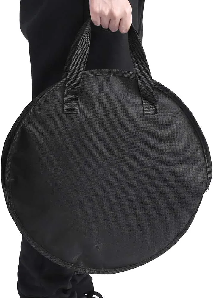 Dumb Drum Bag, 14 Inch Portable Dumb Drum Practice Pad Bag Oxford Cloth Carrying Bag Case for Dumb Drum Storage